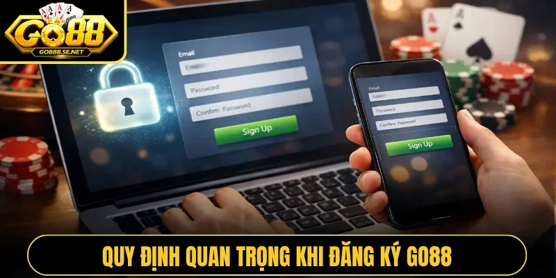 Quy định quan trọng khi đăng ký GO88
